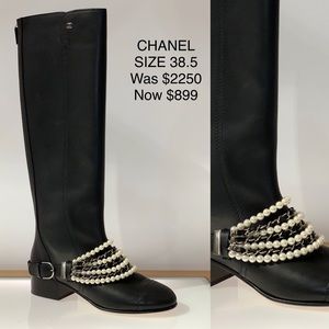 Knee High Chanel Boots (sold thru IG)